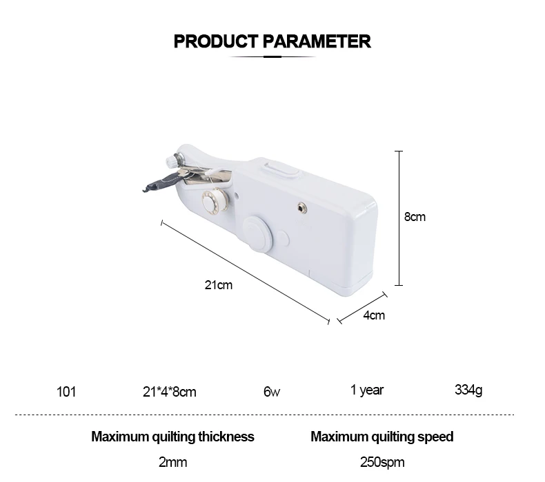 CE Certification Home Use Mini Portable Handheld Stitch Small Sewing Machine