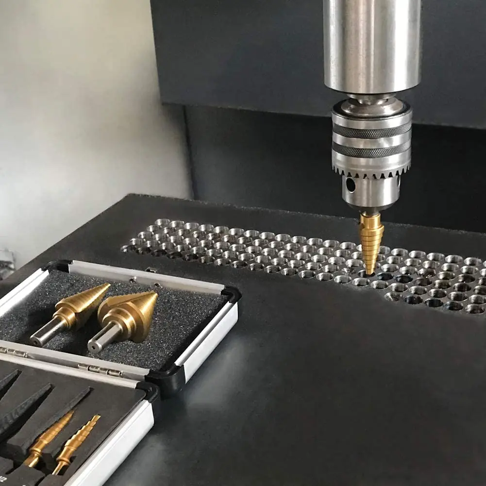 E-durable 6Pcs high speed steel step drill bits power screwdriver drills step drill bit set