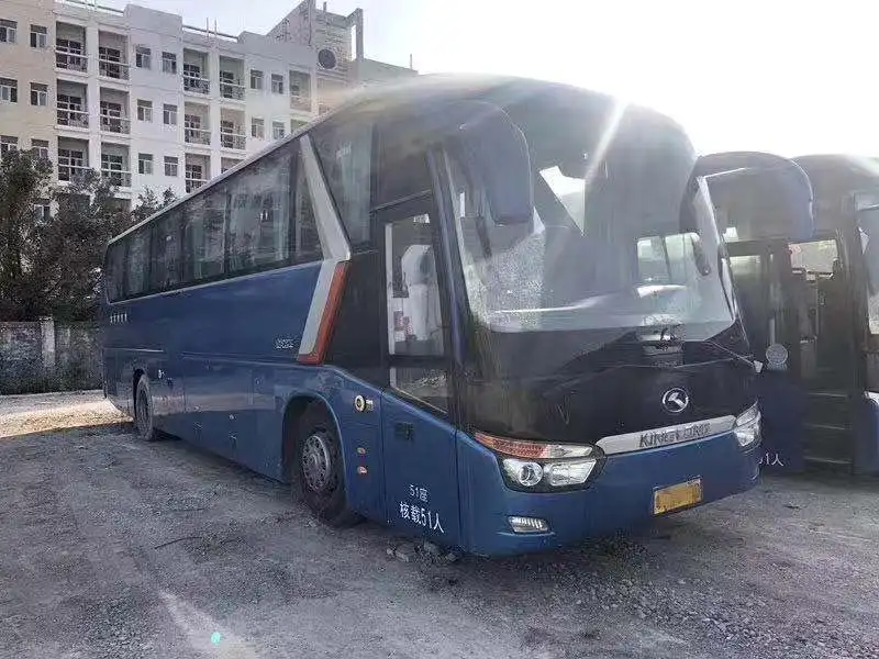 Second Hand Bus 51 Seats Kinglong Passenger Transportation Bus Commuter Coach for sale