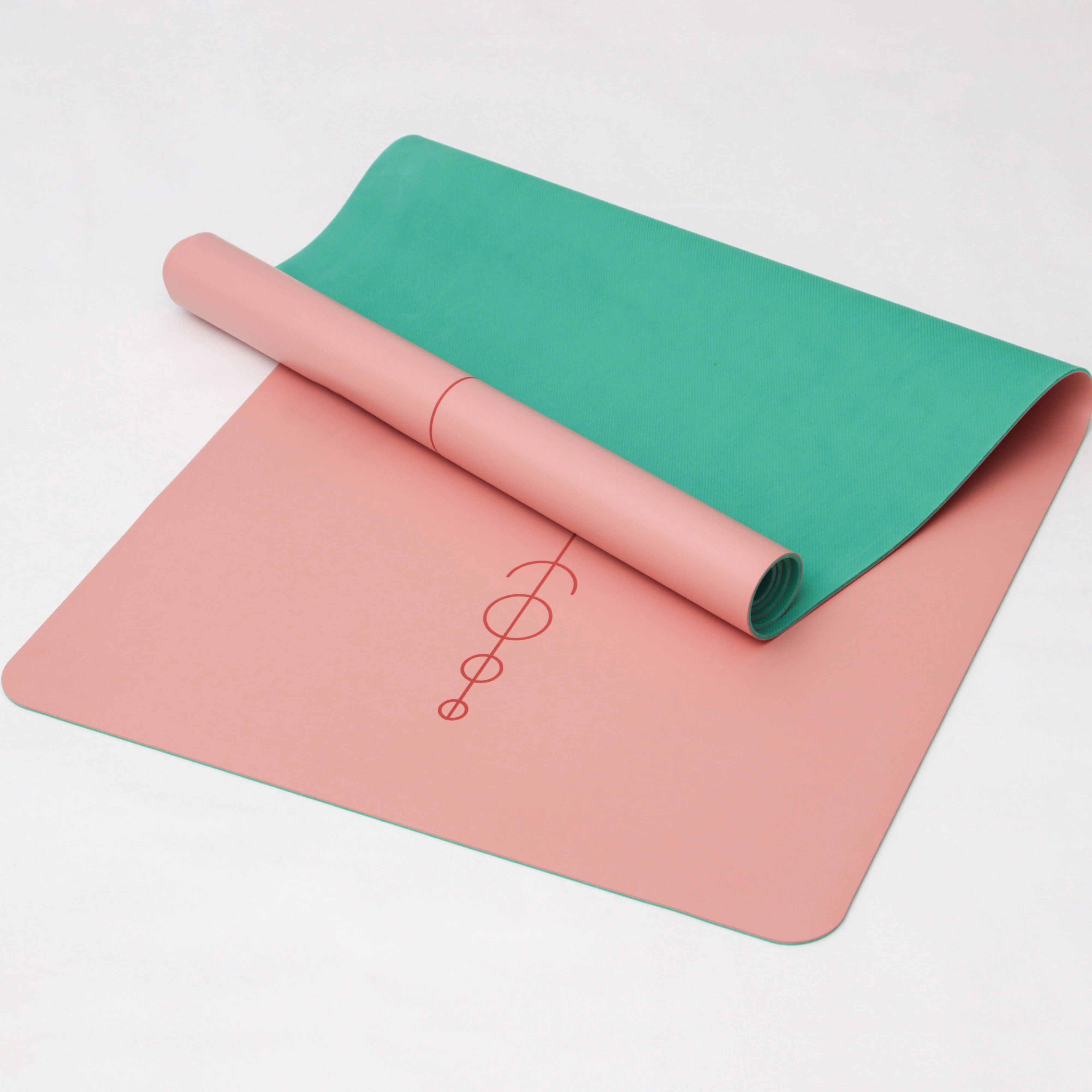 2022 new upgraded coconut fiber 4.5/5mm thick sticky pu yoga foldable travel mat natural rubber non slip yoga mat