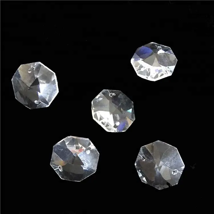 Honor of crystal 24mm Crystal 16 Faceted Chandelier Beads Clear In One Hole For Garland Wedding Strand Parts