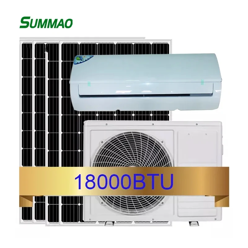 Off Grid Solar Air Conditioner System Solar Power AC Unit Air Conditioning 48V Dc Battery Voltage