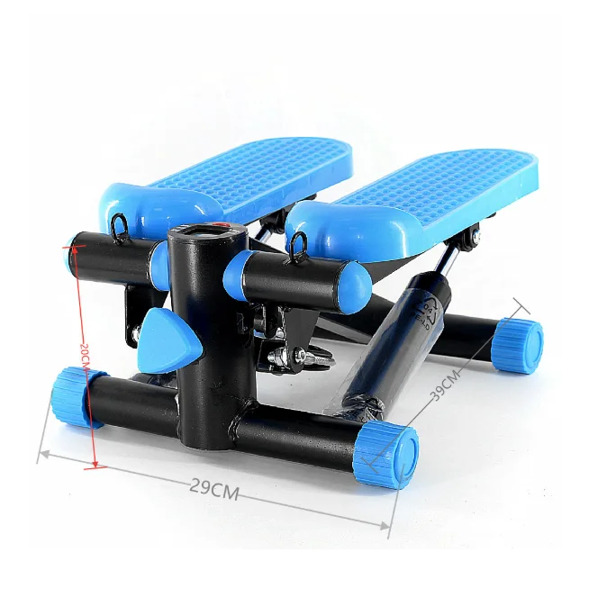 Portable Climber Stair Stepper Waist Fitness Twister Step Machine with LCD Monitor Resistance Bands and Floor Mat