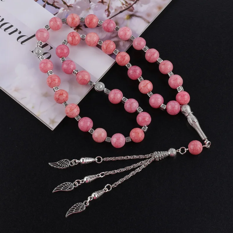 Wholesale 33pcs Religion Muslim Islamic beaded glass beads high quality rosary bracelets