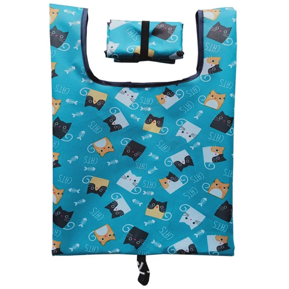 Dynamics Eco Friendly Cute Prints Durable Lightweight Grocery Shopping Bag foldable nylon bag for Produce Market Groceries