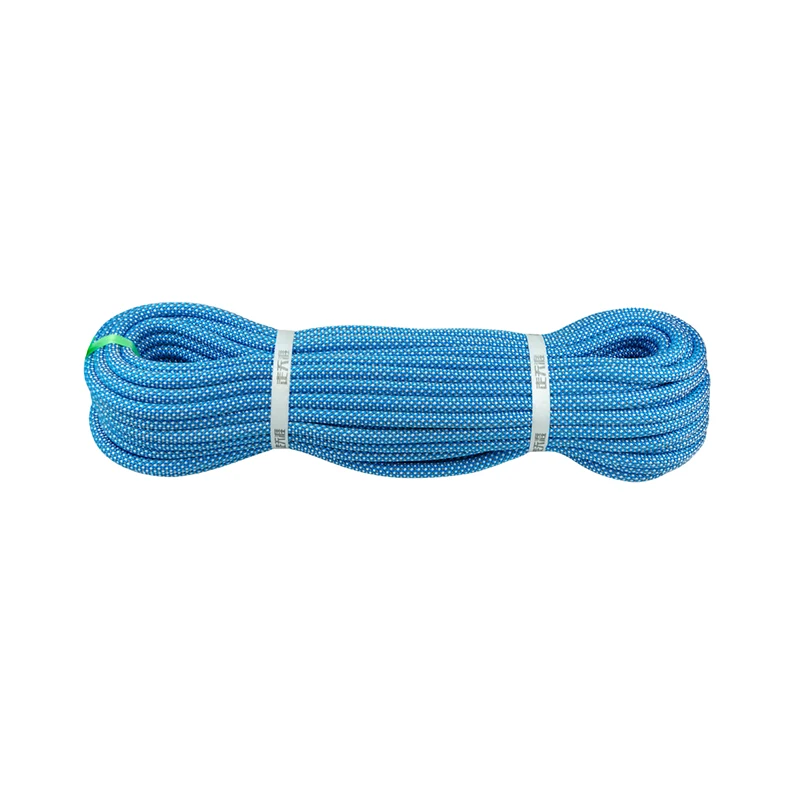 CE and UIAA certificate Nylon Climbing Ropes Outdoor Kernmantle Rope blue 10.5mm Dynamic Rope