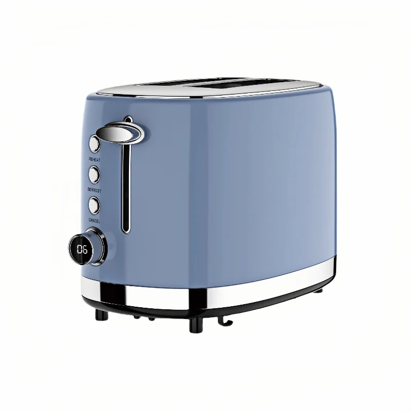 Home Multifunctional Breakfast Machine 2 Slice Toaster Automatic Browning Sandwich Maker Stainless Steel Hotel Toaster