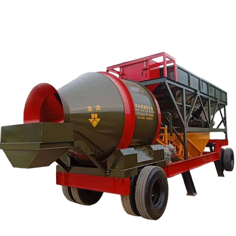 
concrete mobile batching plant Portable batching plant 35 m3/hr for South America  (1600161657358)