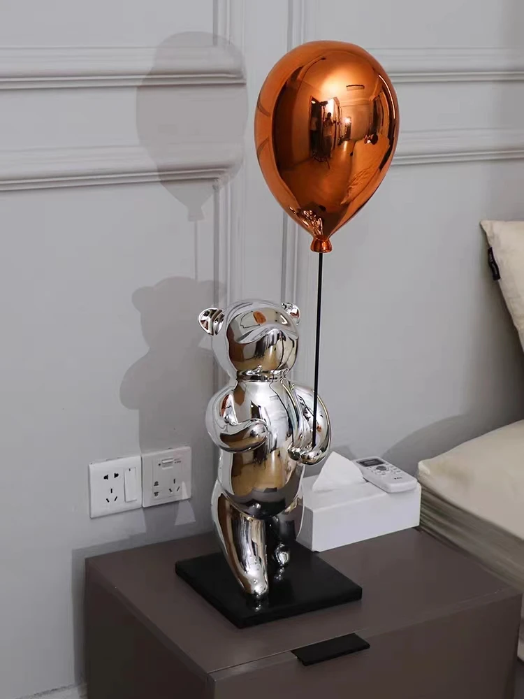 Decorative Resin Various designs Nordic Birthday Party Decoration bear Playing Balloon Decorations For Events Party Supplies