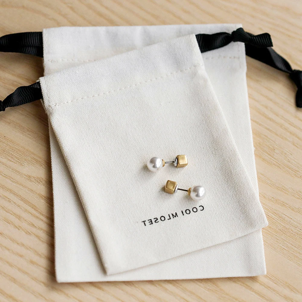 High Quality Custom Logo Organic Calico Drawstring Canvas Cotton Bag Prices Drawstring Bag