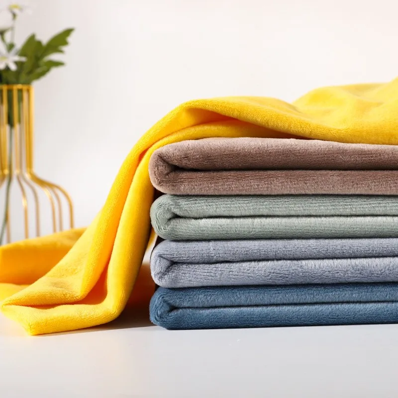 100% Polyester Velboa Super Soft Knitted Fabric for Bedding Home Textiles Garments Home Furnishing