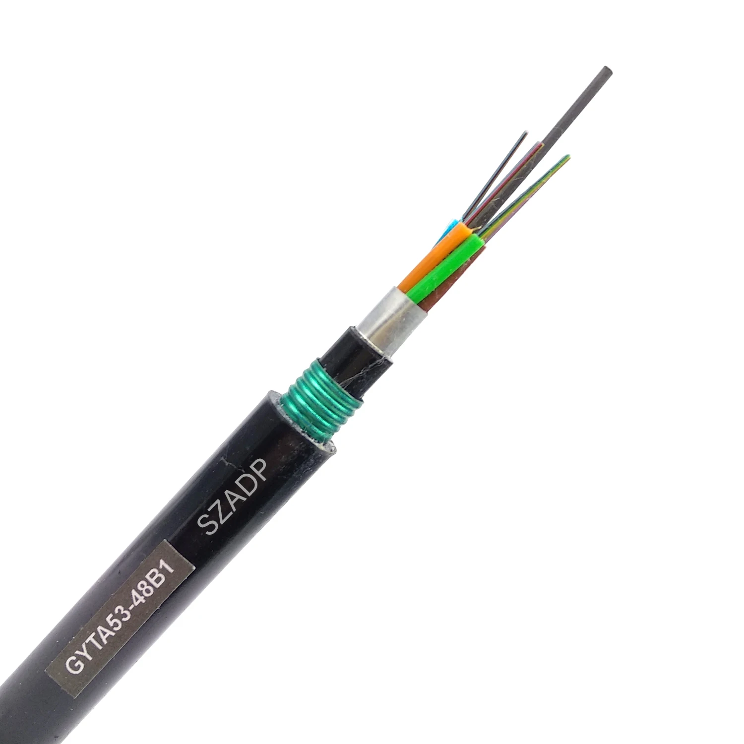GYTA53 Armored 12 24 36 48 72 192 144 288 Core  Single Mode Outdoor Fiber Optic Cable