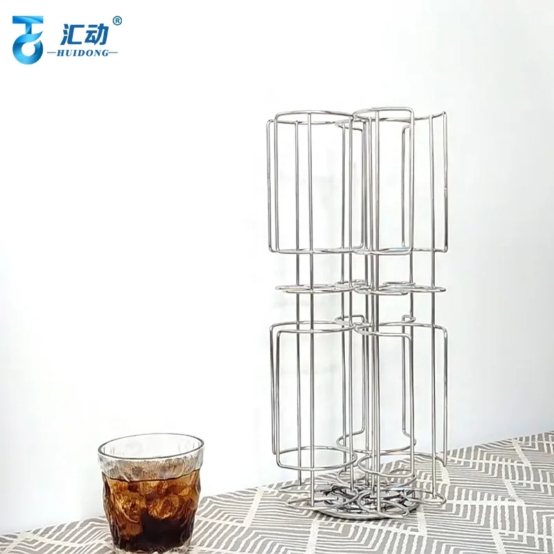 bartesian cocktail capsule holder home coffee syrup display rack rotating cocktail coffee capsule