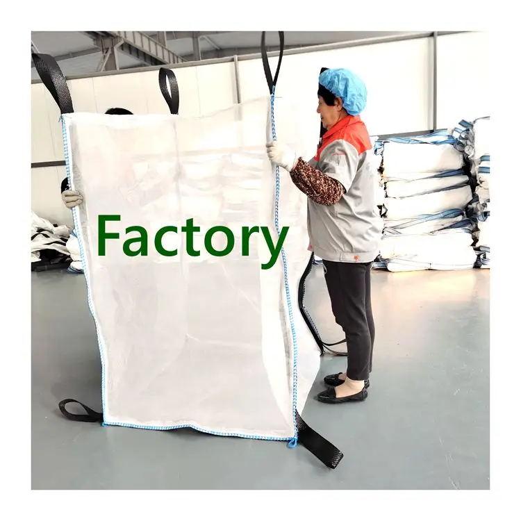 Large Size PP Big Jumbo Bag 1 Ton Sand Bags PP Big Mesh Bags In Bales