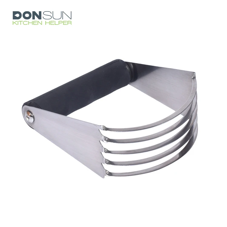 Hand Held Stainless Steel 5 Blade Pastry Dough Blender