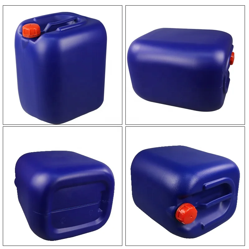 30 л пластиковый цилиндр синий квадратный jerrycan HDPE литров химический барабан кг