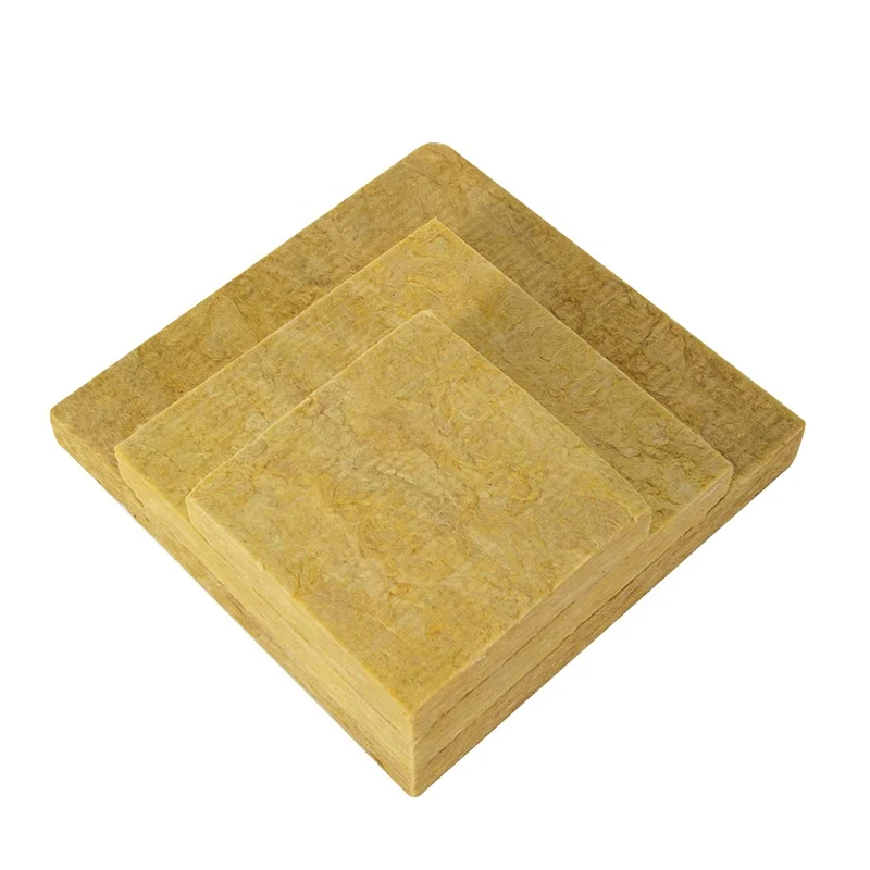 
60kg m3 Rock Mineral Wool Heat Resistant 50mm Rock Wool Insulation Board 