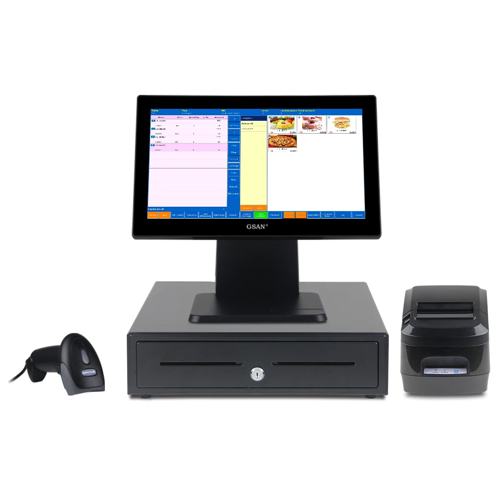 Pos Terminal Cash Register Machine Payment Verification Touch Screen Complete All In One Payment Terminal Pos Systems