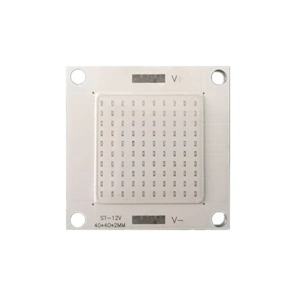 Top sell cob led chip 50w 12v blue color 40*40mm for customized fish light mini flood light