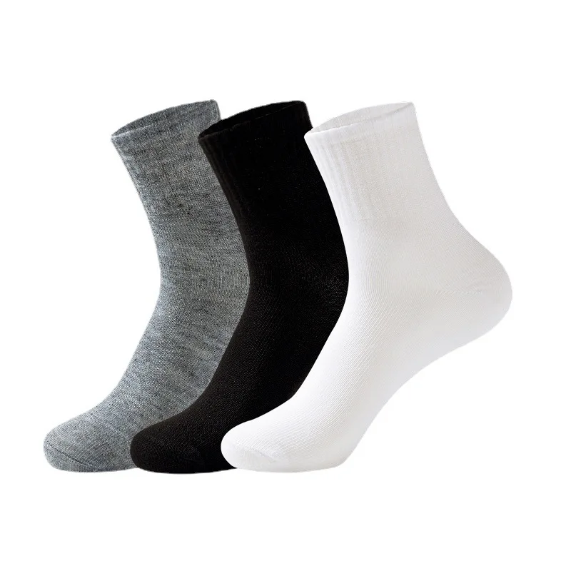 In stock good cheap soild color men and women customized long crew socks