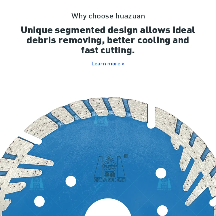 Hot Pressed Sintered Bevel Turbo Diamond Saw Blades for Cutting Brick Pavers Granite Sandstone Concrete