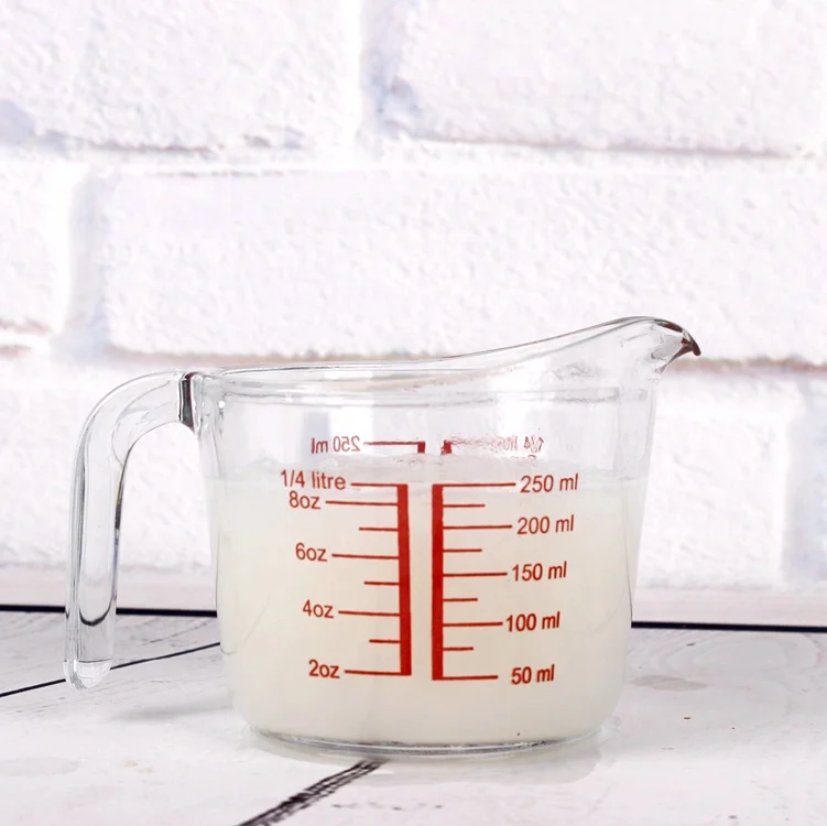 Лидер продаж, термостойкий стеклянный мерный кувшин 1000 мл, 500 мл, 250 мл