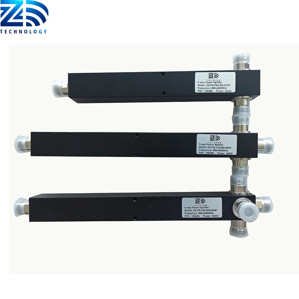 ZD Brand 300w 5g 4 Way divider For Cavity Dual Band power splitter with N female connector