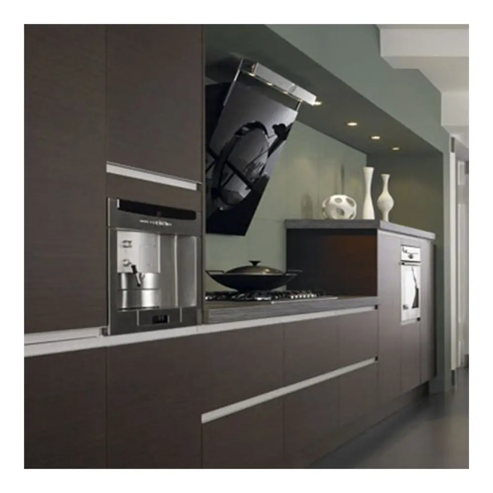 Индивидуальные угловые кухонные шкафы с выдвижными стеллажами компактный дизайн и прочная Меламиновая отделка