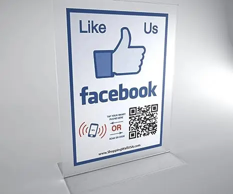 Pay with Crypto - QR Code and NFC Tag - Easily Programmable - Two-Sided Storefront Window Decal