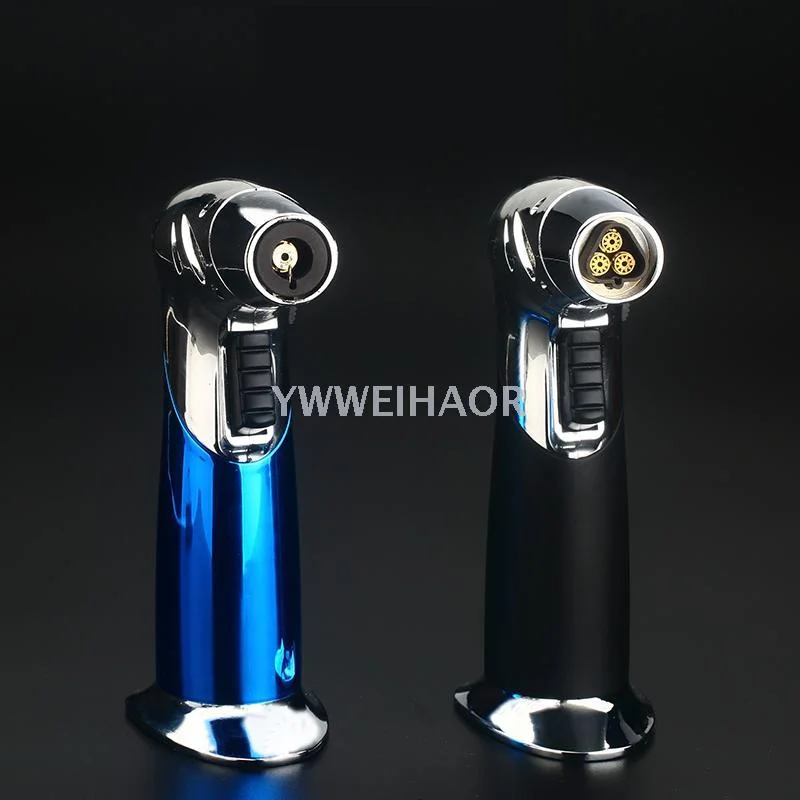 Customized portable windproof lighter jet flame electronic windproof cigarette lighter