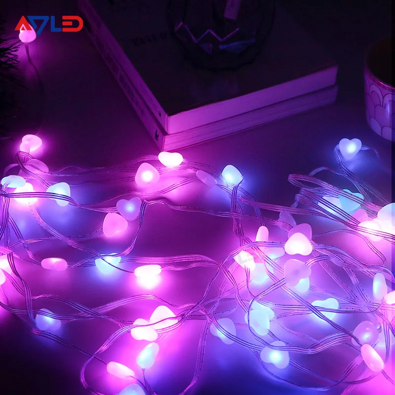 Multicolor Rgb Copper Lights Smart App Control Christmas Led String Lights For Tree Outdoor Decoration
