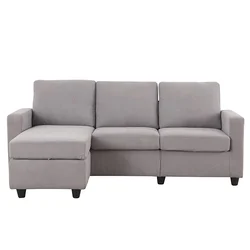 Секционный диван в американском стиле на 3 места для гостиной, наборы диванов, угловой диван