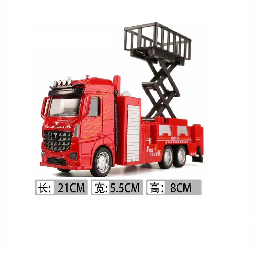 Fire truck toy series diecast model car simulation metal fire engine truck toy