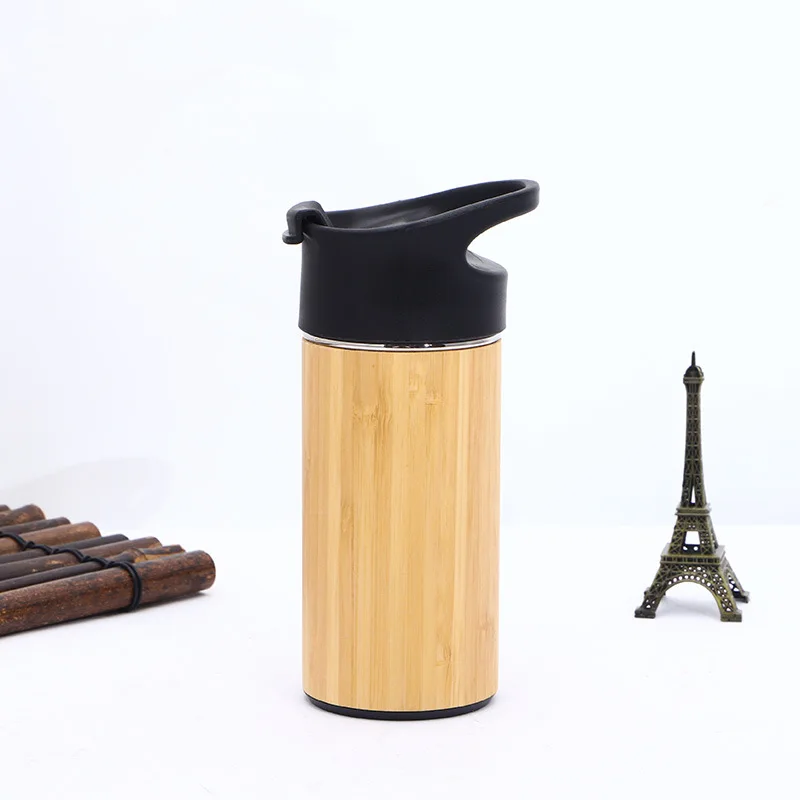 Fashion and Eco-friendly Stainless Steel Bamboo Travel Mugs Water Bottle Tumblers Thermos