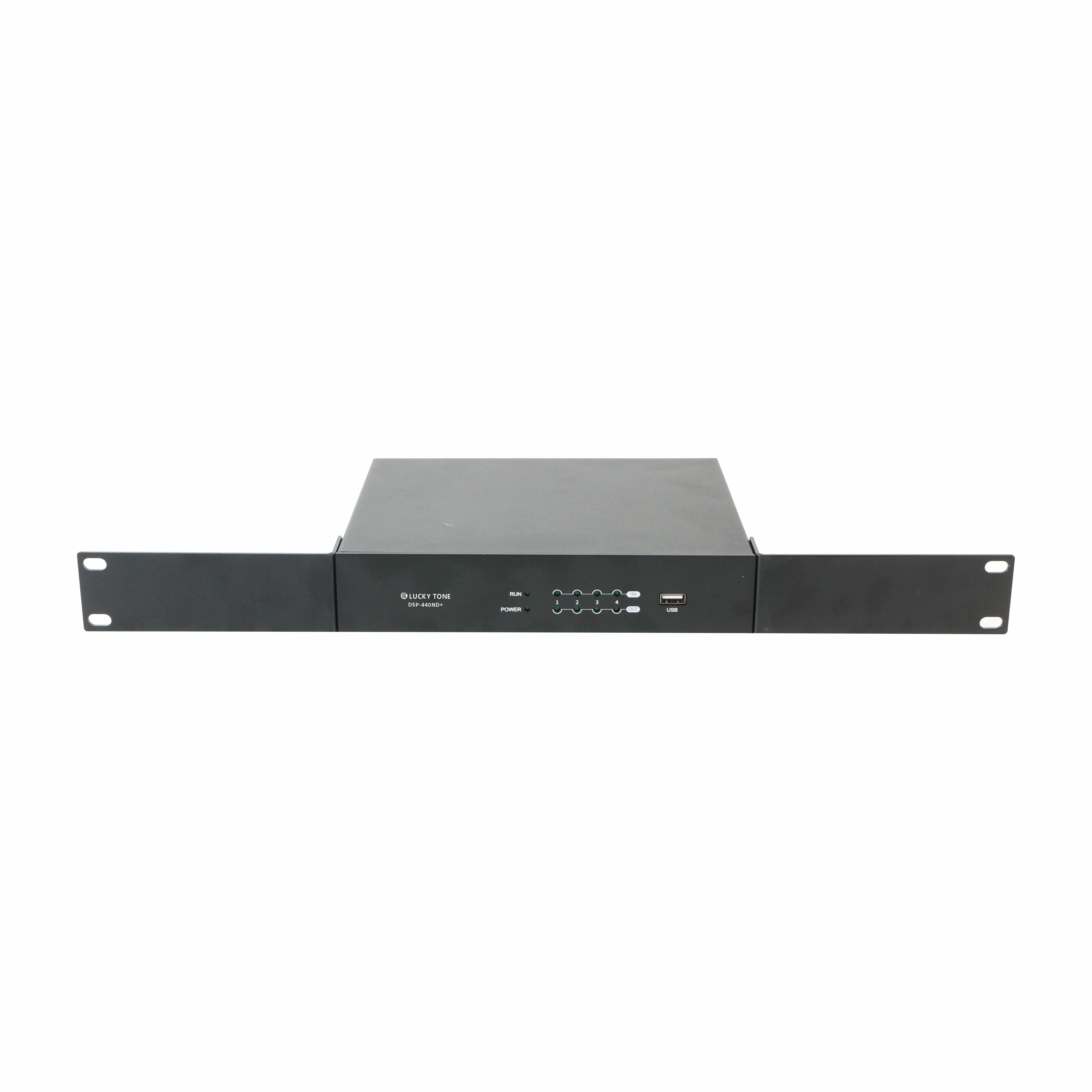 Аудиопроцессор Dante 4 в Out DSP с USB звуковой картой для воспроизведения музыки/записи и видеоконференции