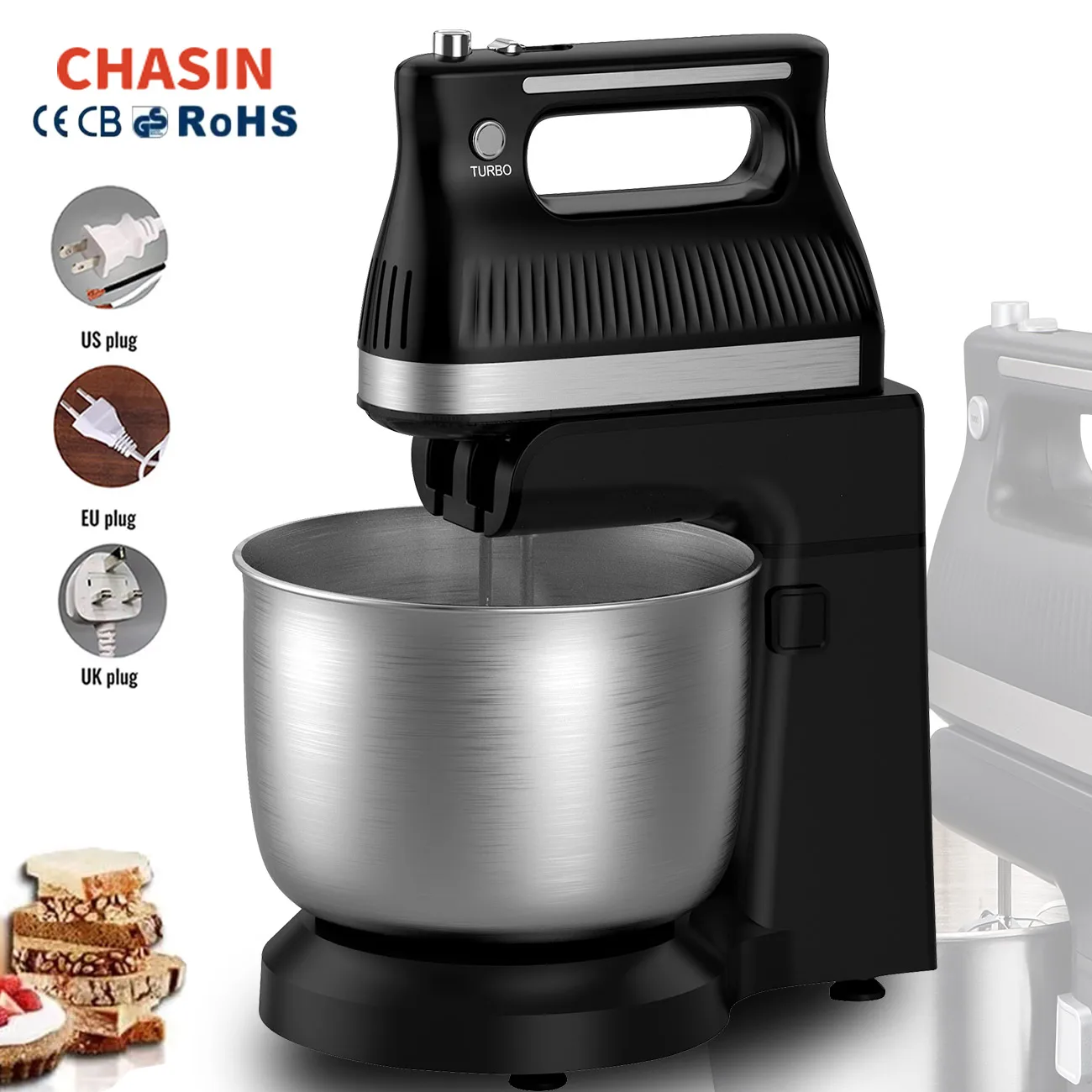 cx-6670 Tilt-Head egg mixer machine 5 speed electric batidora food mixer made in china stand electric mixer