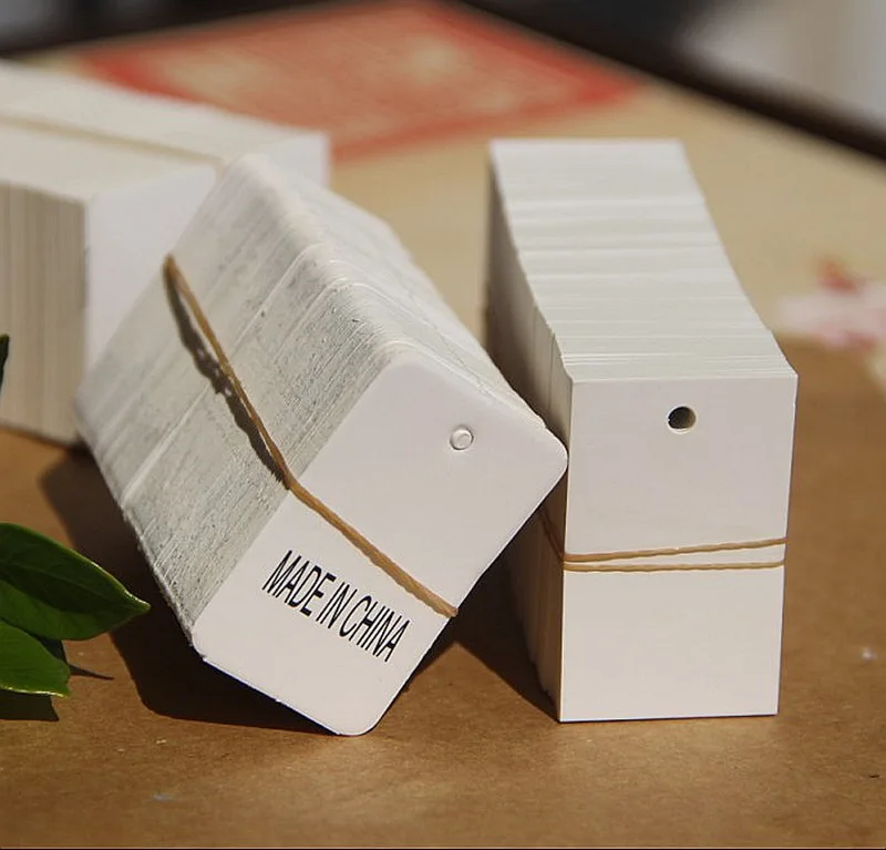 Custom Hang Tags Private Printable Blank Kraft China Cardboard Texture Hang Tag Designs for Clothes