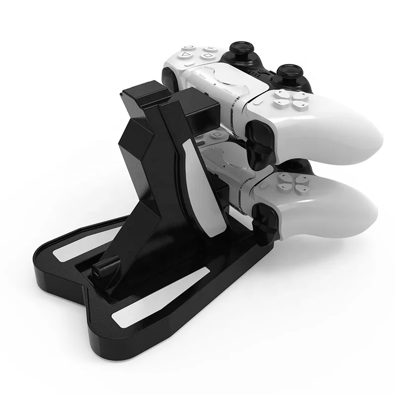 
High Quality PS5 Controller Charger Stand Double USB Type C Dual Charging Dock Charger for PS5 Gamepad Wholesale 