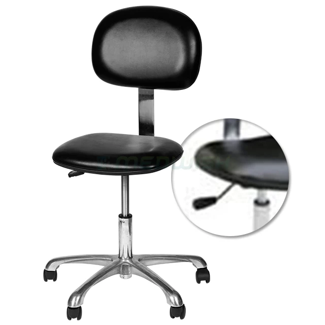 
AG-NS005B High quality top grade hospital furniture portable stool anti-static PU leather medical equipment doctor nurse chair 