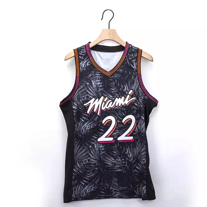 2022 2023 Miami New Season Heat 22 Butler 14 Herro 3 Wade High Quality Stitched Basketball Jersey