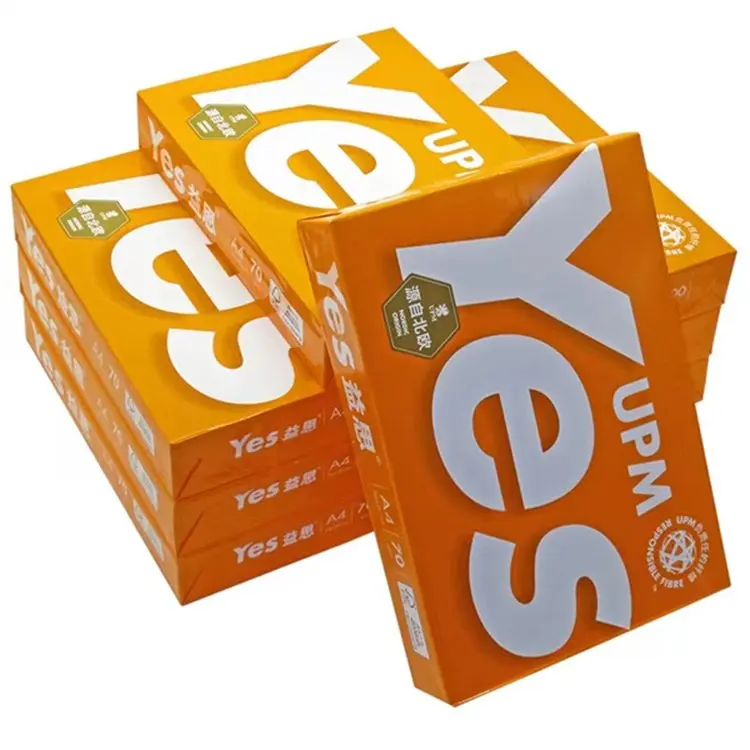 China Hot Sell Nature White Office Copypaper Paper A4 80g 100% Wood Pulp A4 Copy Paper