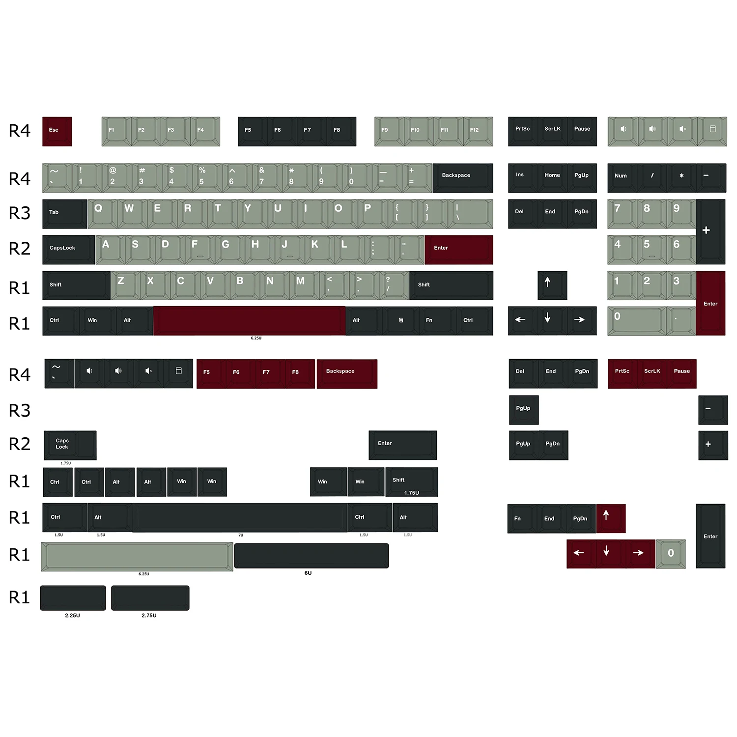 Dolch Customization PBT doubleshot keycaps integrated forming process mechanical keyboard key cap customized key cap