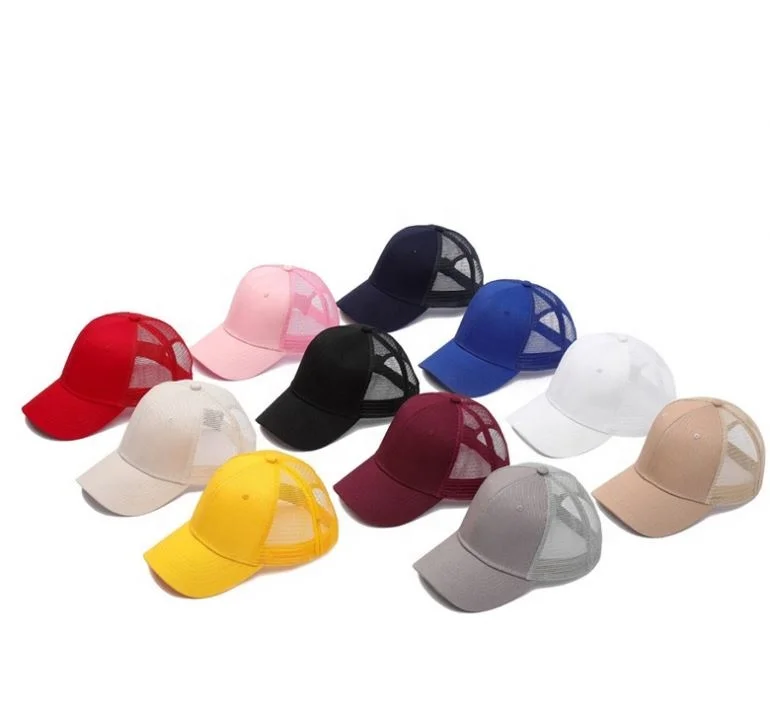 Wholesale Baseball Cap With Mesh Foam Hat Custom Logo Trucke Chiffon Hijab Baseball Cap Baseball Usa Cap