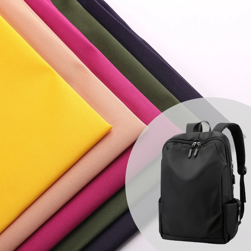 Waterproof Polyester Ripstop PU PVC Coated Twill Oxford Luggage Bag Fabric Polyester Recycle Oxford Laptop Bag Fabric