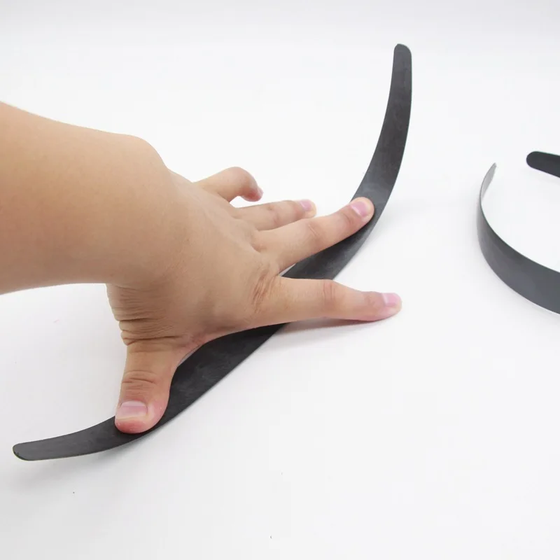 Wholesale Cheap Plain Headband 1Cm 1.2Cm 1.5Cm 2Cm 2.5Cm Without Teeth Super Stretch Wide Black White Plastic Headband