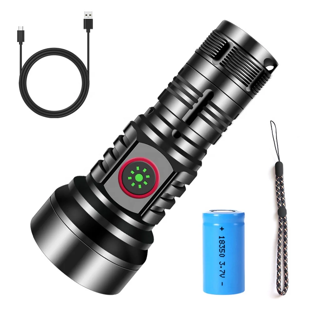 Taikoo Super Bright Type-C Rechargeable Portable Small Mini Waterproof  Camping Torch Aluminum Rechargeable  led Flashlight