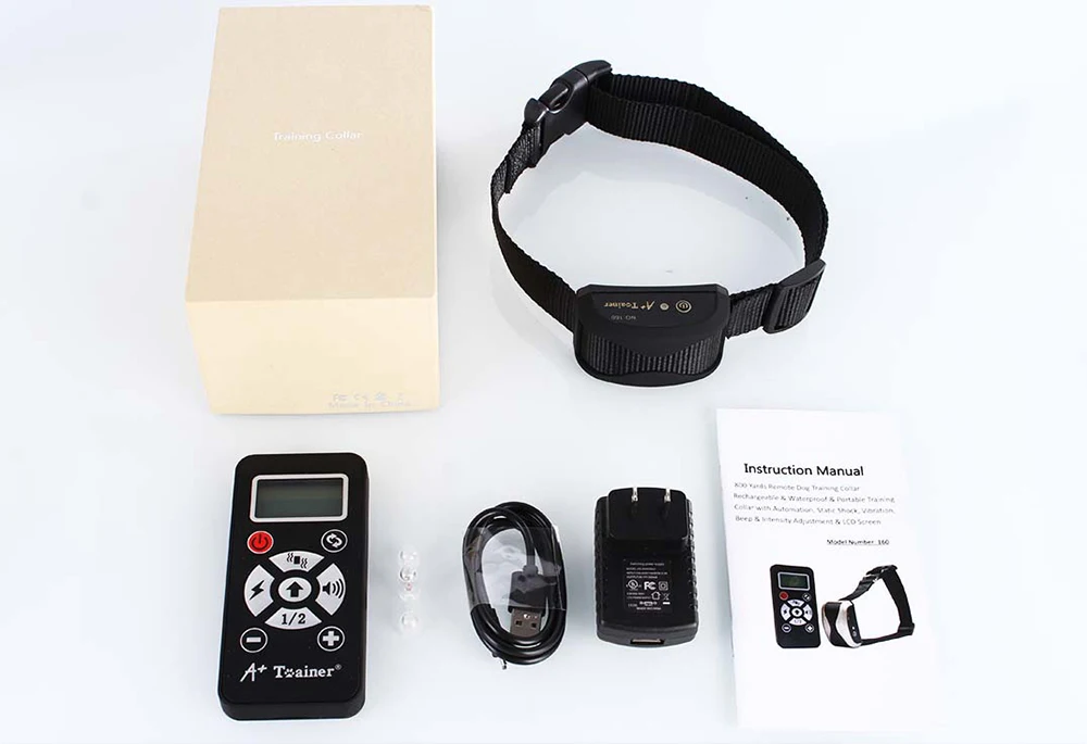 Pet Dog Collar rechargeable vibration no shock sound Automatic anti-bark Stop dog training collar with remote