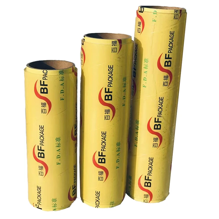 Factory Price Portable Biodegradable 10mic 1500m Anti Fog Fresh Keeping Food Wrap Plastic Food Grade Pvc Cling Film 380*500