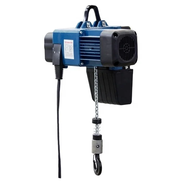 Euro design electric chain hoist 300kg 0.5ton with motorized trolley
