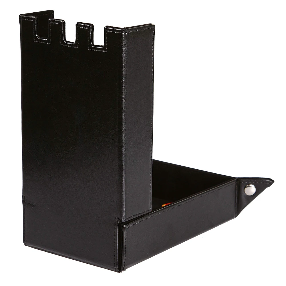 PU Leather and Velvet Holder best dice tower and tray Storage Box for DND Table Games